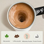 Automatic Magnetic Stirring Coffee Mug - Rechargeable - LCD Thermometer